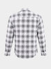 Men's White Slim Fit Checkered Casual Shirt
