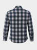 Men's Grey Slim Fit Checkered Casual Shirt