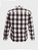 Men's Brown Slim Fit Checkered Casual Shirt