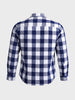 Men's Blue Slim Fit Checkered Casual Shirt