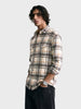Men's Grey Relaxed Fit Checkered Casual Shirt