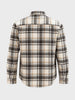 Men's Grey Relaxed Fit Checkered Casual Shirt