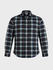 Men's Brown Slim Fit Checkered Casual Shirt