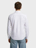 Men's White Slim Fit Solid Casual Shirt