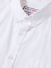 Men's White Slim Fit Solid Casual Shirt