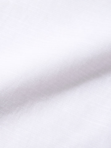 Men's White Slim Fit Solid Casual Shirt