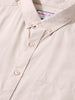 Men's Cream Slim Fit Solid Casual Shirt