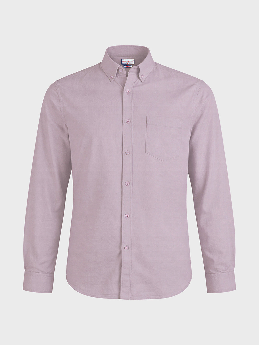 Men's Purple Slim Fit Solid Casual Shirt