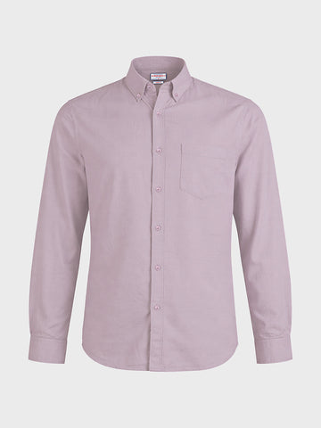 Men's Purple Slim Fit Solid Casual Shirt