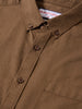 Men's Khaki Slim Fit Solid Casual Shirt