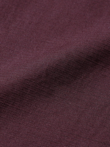 Men's Maroon Slim Fit Solid Casual Shirt