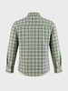 Men's Green Slim Fit Checkered Casual Shirt