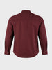 Men's Maroon Slim Fit Solid Casual Shirt