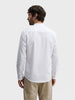 Men's White Slim Fit Solid Casual Shirt