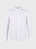 Men's White Slim Fit Solid Casual Shirt
