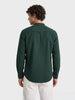 Men's Green Slim Fit Solid Casual Shirt