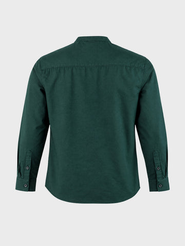 Men's Green Slim Fit Solid Casual Shirt