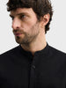 Men's Black Slim Fit Solid Casual Shirt