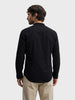 Men's Black Slim Fit Solid Casual Shirt