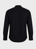Men's Black Slim Fit Solid Casual Shirt