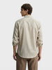 Men's Khaki Slim Fit Solid Casual Shirt