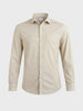 Men's Khaki Slim Fit Solid Casual Shirt