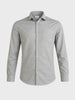 Men's Grey Slim Fit Solid Casual Shirt