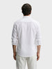 Men's White Slim Fit Solid Casual Shirt