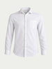Men's White Slim Fit Solid Casual Shirt