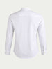 Men's White Slim Fit Solid Casual Shirt