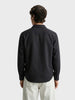 Men's Black Slim Fit Solid Casual Shirt