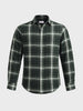 Men's Green Slim Fit Checkered Casual Shirt