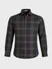 Men's Green Slim Fit Checkered Casual Shirt