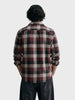 Men's Maroon Slim Fit Checkered Casual Shirt