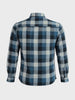 Men's Navy Blue Slim Fit Checkered Casual Shirt