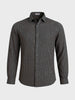 Men's Khaki Slim Fit Checkered Casual Shirt