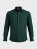 Men's Green Slim Fit Striped Casual Shirt