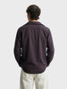 Men's Maroon Slim Fit Striped Casual Shirt