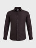 Men's Brown Slim Fit Striped Casual Shirt