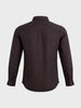 Men's Brown Slim Fit Striped Casual Shirt