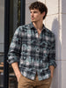 Men's Green Regular Fit Checkered Casual Shirt