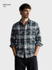 Men's Green Regular Fit Checkered Casual Shirt