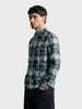 Men's Green Regular Fit Checkered Casual Shirt