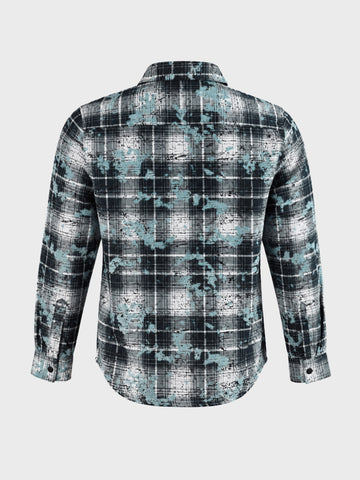 Men's Green Regular Fit Checkered Casual Shirt