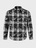 Men's Grey Regular Fit Checkered Casual Shirt