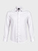 Men's White Slim Fit Solid Casual Shirts