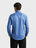 Men's Blue Slim Fit Solid Casual Shirts