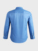Men's Blue Slim Fit Solid Casual Shirts