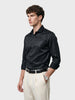 Men's Black Slim Fit Solid Casual Shirts