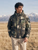 Men's Green Regular Fit Printed Casual Jacket